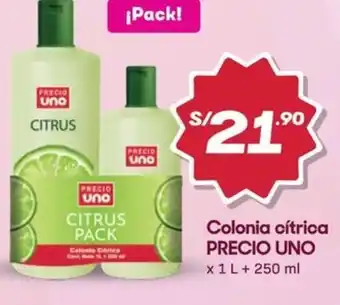 Hiperbodega Precio Uno Precio uno colonia cítrica oferta