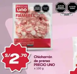 Hiperbodega Precio Uno Precio uno chicharrón de prensa oferta