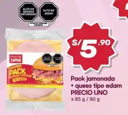 Hiperbodega Precio Uno Precio uno pack jamanada + queso tipo edam oferta
