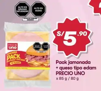 Hiperbodega Precio Uno Precio uno pack jamanada + queso tipo edam oferta