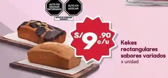 Hiperbodega Precio Uno Kekes rectangulares sabores variados oferta