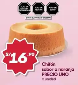 Hiperbodega Precio Uno Precio uno chifón sabor a naranja oferta