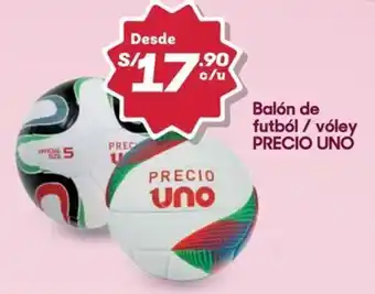Hiperbodega Precio Uno Precio uno balón de futbol/ vóley oferta