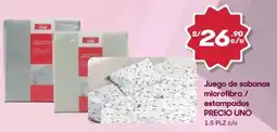 Hiperbodega Precio Uno Precio uno juego de sabanas microfibra / estampados oferta