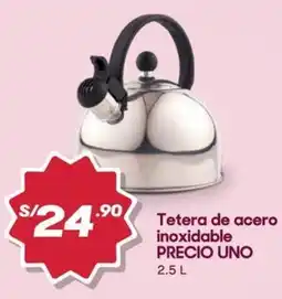 Hiperbodega Precio Uno Precio uno tetera de acero inoxidable oferta