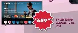 Hiperbodega Precio Uno Jvc tv led 43 fhd google tv os oferta