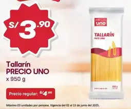 Hiperbodega Precio Uno Precio uno tallarín oferta