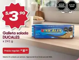 Hiperbodega Precio Uno Ducales galleta salada oferta