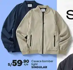 Plaza Vea Singular casaca bomber light oferta