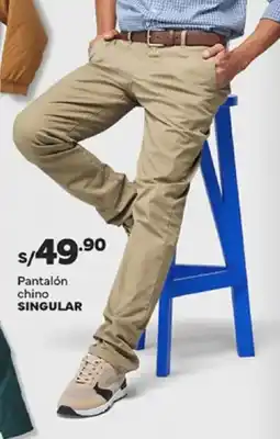 Plaza Vea Singular pantalón chino oferta