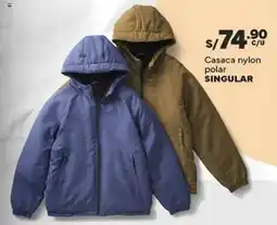 Plaza Vea Singular casaca nylon polar oferta