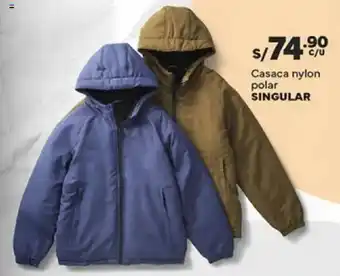 Plaza Vea Singular casaca nylon polar oferta