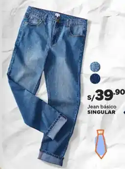 Plaza Vea Singular jean básico oferta