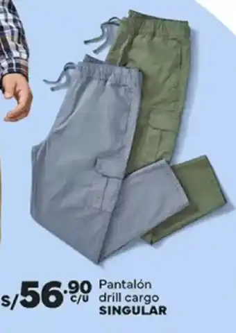 Plaza Vea Singular pantalón drill cargo oferta