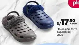 Plaza Vea Holes con forro caballeros 0125 oferta