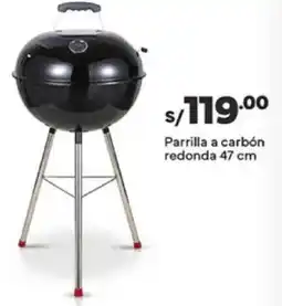 Plaza Vea Parrilla a carbón redonda oferta