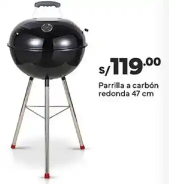 Plaza Vea Parrilla a carbón redonda oferta