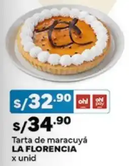 Plaza Vea La florencia tarta de maracuyá oferta