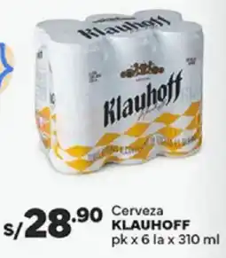 Plaza Vea Klauhoff cerveza oferta