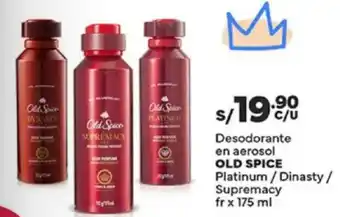 Plaza Vea Old spice desodorante platinum/dinasty/ supremacy oferta