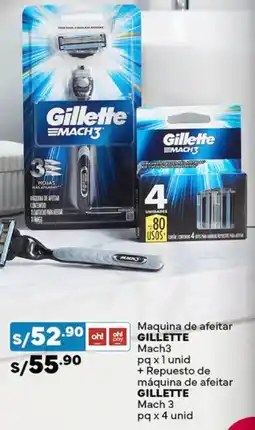 Plaza Vea Gillette maquina de afeitar mach3 oferta