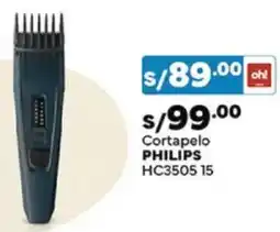 Plaza Vea Philips cortapelo HC3505 15 oferta