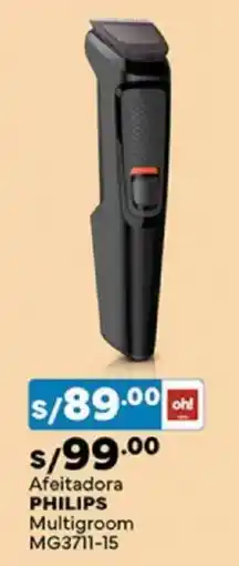 Plaza Vea Philips afeitadora multigroom MG3711-15 oferta