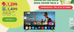 Tottus JVC televisor 4k uhd google oferta