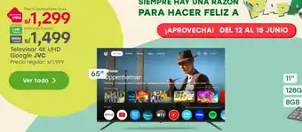 Tottus JVC televisor 4k uhd google oferta