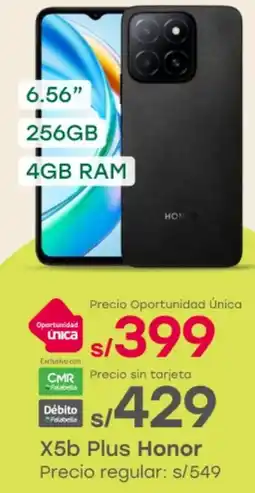 Tottus Honor X5b Plus oferta