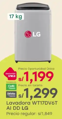 Tottus LG Lavadora oferta