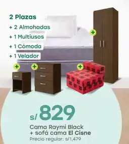 Tottus Cama raymi black oferta