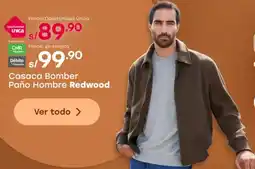 Tottus Redwood casaca bomber paño hombre oferta