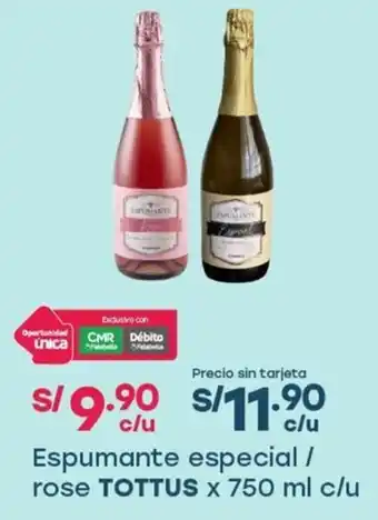 Tottus Tottus espumante especial / rose oferta