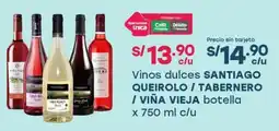 Tottus Vinos dulces santiago queirolo / tabernero / viña vieja botella oferta