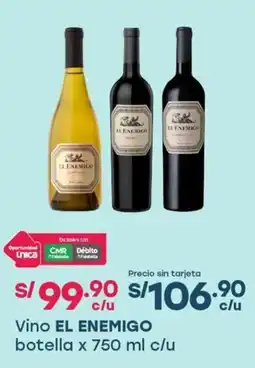 Tottus Vino el enemigo botella oferta