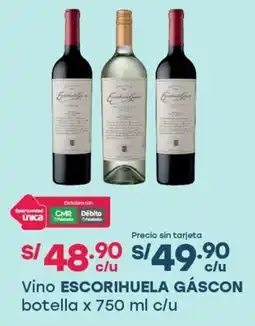 Tottus Vino escorihuela gascon botella oferta