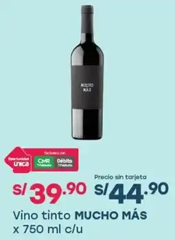 Tottus Mucho más vino tinto oferta