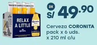 Tottus Coronita cerveza oferta
