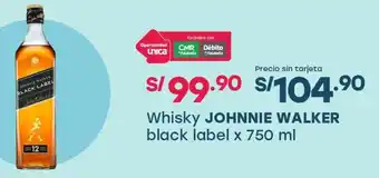 Tottus Johnnie walker whisky black label oferta