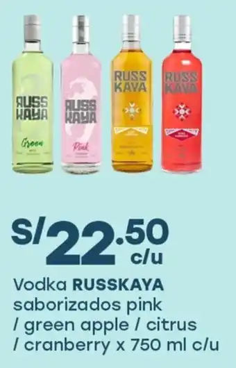 Tottus Russkaya vodka saborizados pink oferta