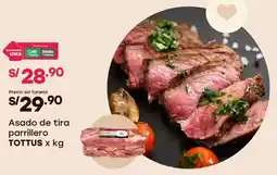 Tottus Tottus asado de tira parrillero oferta