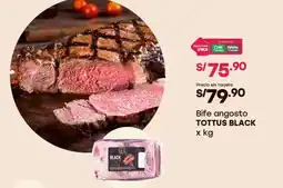 Tottus Tottus black bife angosto oferta
