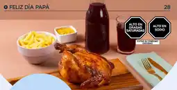 Tottus 1 pollo rostiz + cremas o + papas fritas + chicha morada naturale oferta