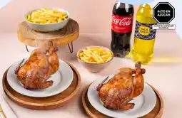 Tottus Inca kola / coca cola 2 pollos rostizados + 2 porciones de papas fritas +1 gaseosa oferta