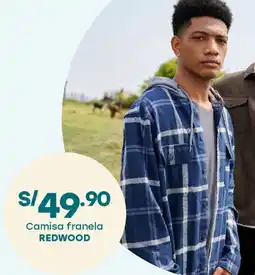 Tottus Redwood camisa franela oferta