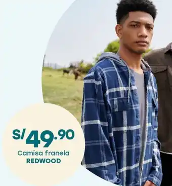Tottus Redwood camisa franela oferta