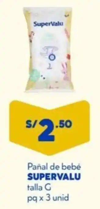 Mass Supervalu pañal de bebé talla oferta
