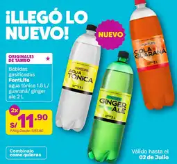 Tambo Fontlife bebidas gasificadas oferta
