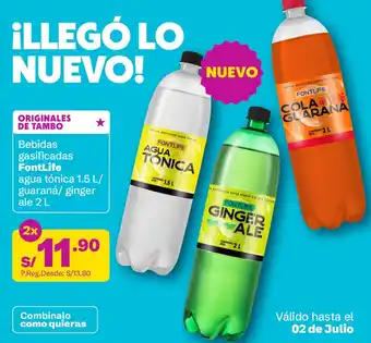Tambo Fontlife bebidas gasificadas oferta